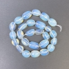خرزات حجر القمر مصقولة 17×13mm+- على خيط، طول 39cm+