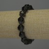 سوار كوارتز دخاني متعدد الأوجه، قطر 12x10mm+-، طول 18cm مطاطي
