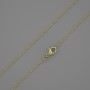سلسلة Xuping طلاء ذهبي 18K، سماكة 0.5mm، طول 48cm