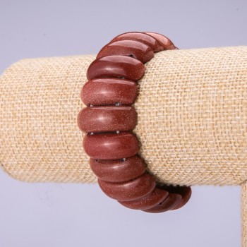 سوار أفنتورين "رمل ذهبي" وصلة 24,5×9,5mm