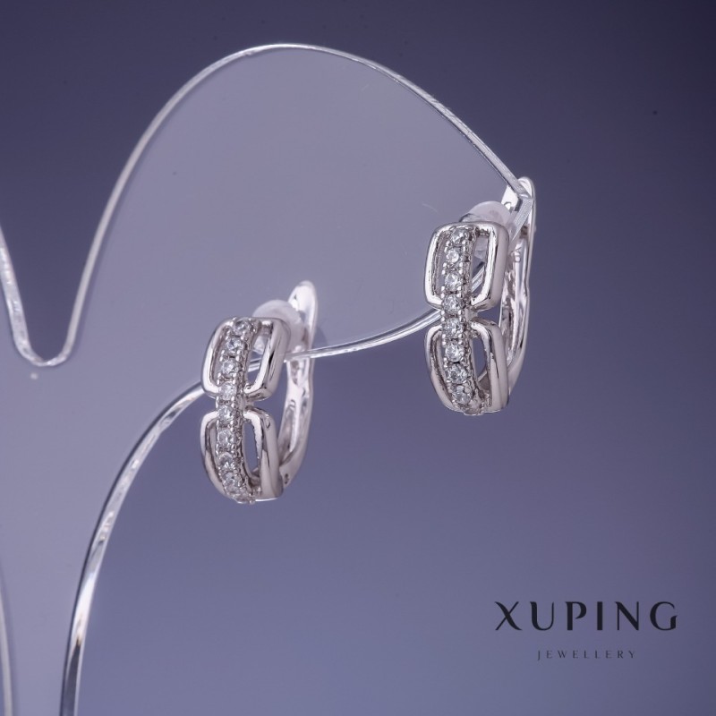 أقراط Xuping 6x14mm روديوم