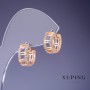أقراط Xuping 6×14 مم "طلاء ذهبي 18K"
