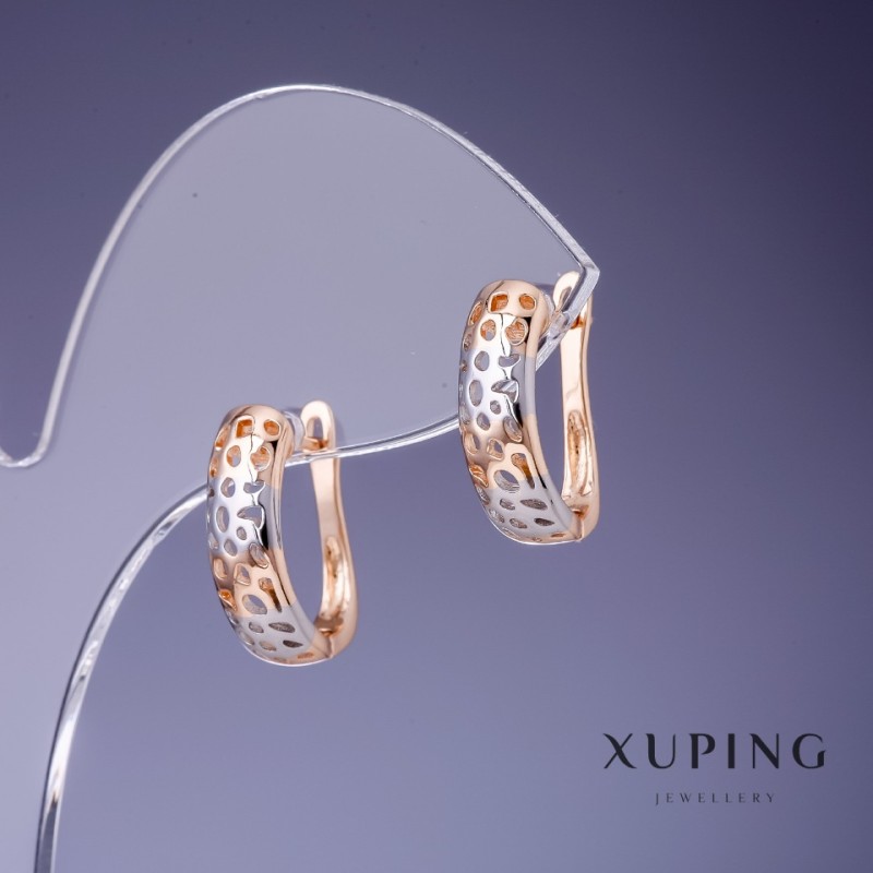 أقراط Xuping 5×16 مم "طلاء ذهبي 18K"