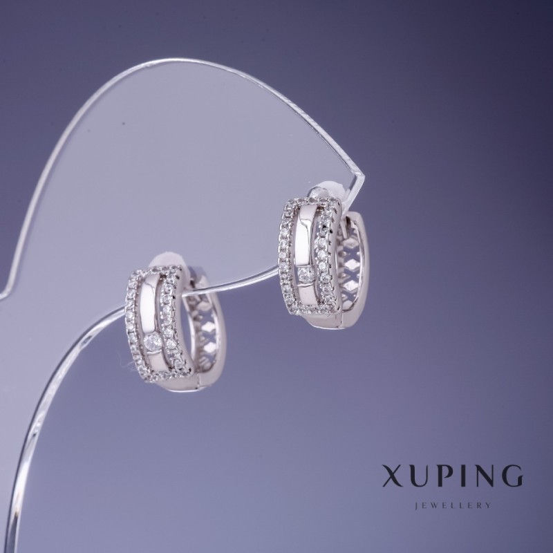 أقراط Xuping 5x12mm روديوم