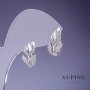 أقراط Xuping أوراق 14x10mm روديوم