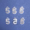 إكسسوار قلادة رقم خمسة 18×10mm تعبئة 20gram (تقريباً 14 قطعة)