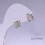 أقراط Xuping 9x10 مم مطلية بالروديوم