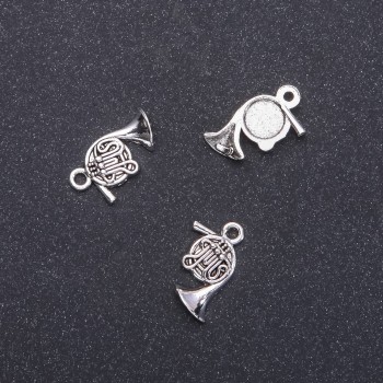 تعليقة إكسسوار بوق فالتورنا، القطر 16mm، الطول 12mm، قطر الثقب 1,8mm، التعبئة 20g 26 قطعة (+ -)