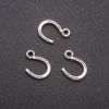 إكسسوار قلادة حدوة حصان، قطر 10x14mm، قطر 1mm تعبئة 20gr +- 44 قطعة