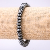 سوار هيماتيت مُوجّه روندِل، القطر 8x4mm، الطول 18cm على مطاط