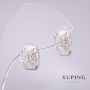 أقراط Xuping 13×8مم مطلية بالروديوم