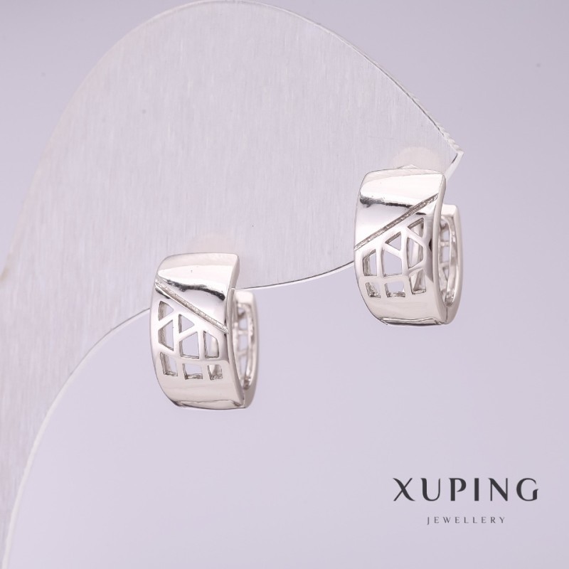 أقراط Xuping 12x7mm روديوم