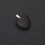 قلادة «قلب» حجر اللابا 20×20mm (+-)