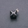 قلادة ميركابا عقيق 10x10mm