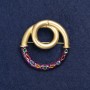 بروش Aktsent معدن ذهبي ومينا 45mm +
